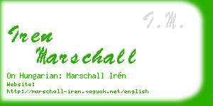 iren marschall business card